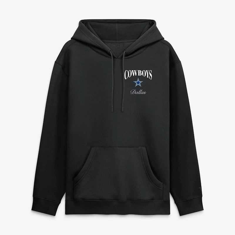 Men's Fanatics Black Dallas Cowboys Back Logo Fleece Hoodie