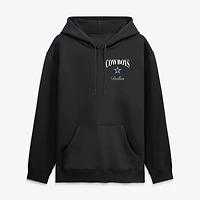 Men's Fanatics  Black Dallas Cowboys Back Logo Fleece Hoodie