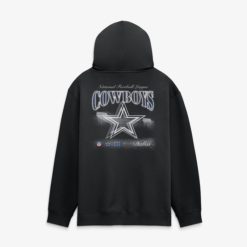 Men's Fanatics Black Dallas Cowboys Back Logo Fleece Hoodie