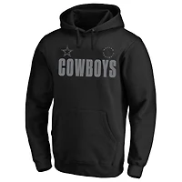 Sweat à capuche noir Fanatics pour homme des Cowboys de Dallas, taille grande et grande, avec motif Chip Shot