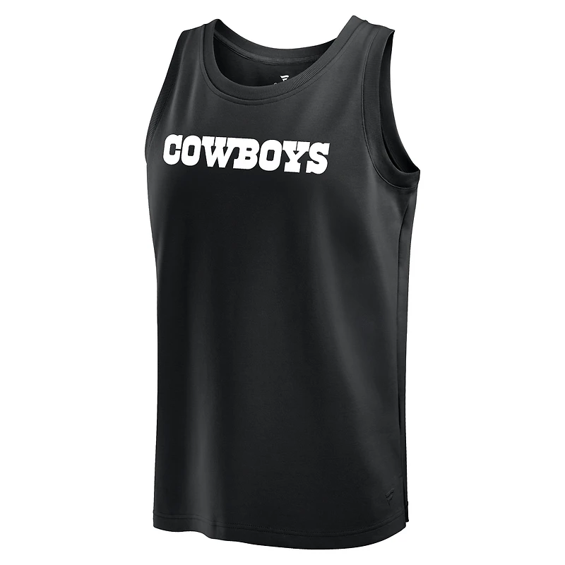 Men's Fanatics Black Dallas Cowboys Elements Tank Top