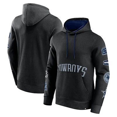 Men's Fanatics Black Dallas Cowboys Wild Winner Pullover Hoodie