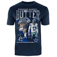 Men's Fanatics Brandon Aubrey Navy Dallas Cowboys Graphic T-Shirt