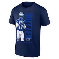 T-shirt Fanatics Brandon Aubrey bleu marine Dallas Cowboys Like Butter pour homme