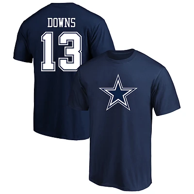 Men's Fanatics Caleb Downs Navy Dallas Cowboys Big & Tall Player Name Number T-Shirt