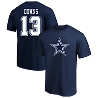 Men's Fanatics Caleb Downs Navy Dallas Cowboys Big & Tall Player Name Number T-Shirt