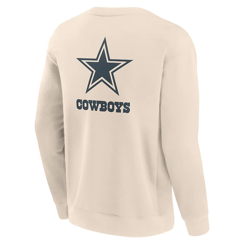 Men's Fanatics Navy Dallas Cowboys Elements Future Ground Lettering Pullover Sweatshirt