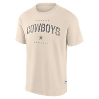 T-shirt Fanatics pour homme, couleur crème, avec lettrage Dallas Cowboys Elements Future Ground