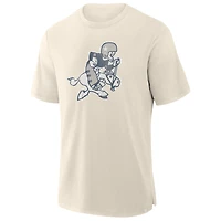 Men's Fanatics  Cream Dallas Cowboys Slub T-Shirt