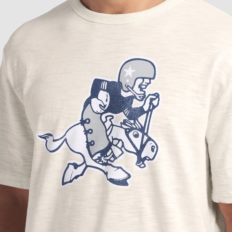 Men's Fanatics  Cream Dallas Cowboys Slub T-Shirt