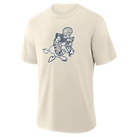 Men's Fanatics  Cream Dallas Cowboys Slub T-Shirt
