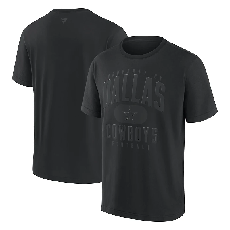 Men's Fanatics Dallas Cowboys Blackout Heavyweight T-Shirt