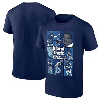 Fanatics pour hommes DaRon Bland Navy Dallas Cowboys Pick Six T-shirt