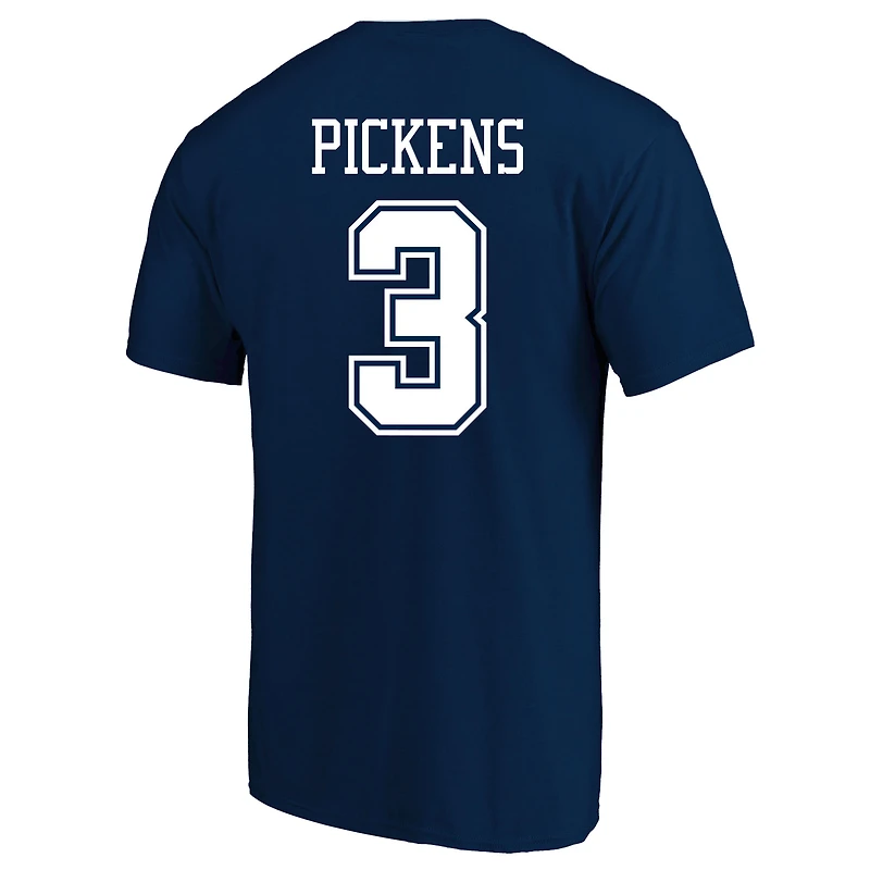 Men's Fanatics George Pickens Navy Dallas Cowboys Big & Tall Player Name Number T-Shirt