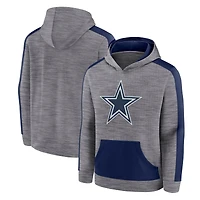 Sweat à capuche manches longues Fanatics Heather Grey Dallas Cowboys Deliver pour hommes