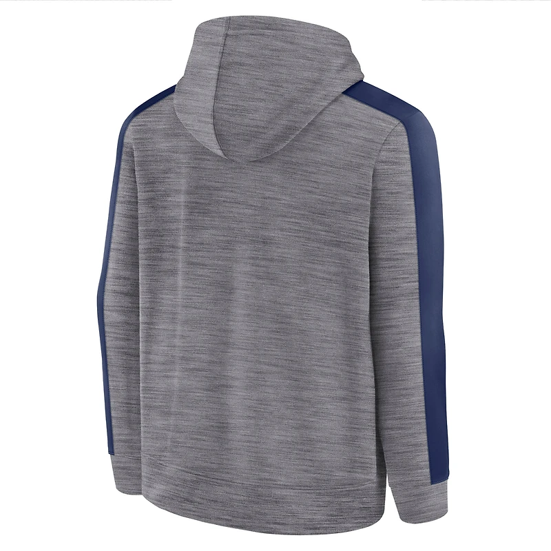 Sweat à capuche manches longues Fanatics Heather Grey Dallas Cowboys Deliver pour hommes
