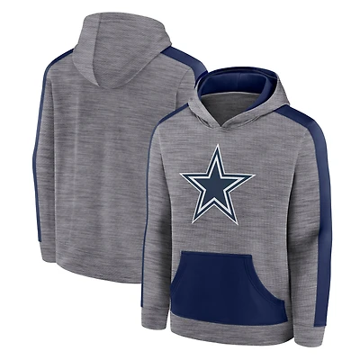 Sweat à capuche manches longues Fanatics Heather Grey Dallas Cowboys Deliver pour hommes