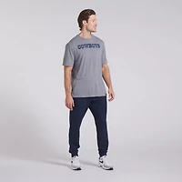 Men's Fanatics Heather Gray Dallas Cowboys Pass Rush Tri-Blend T-Shirt