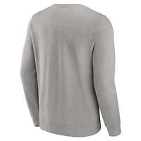 Men's Fanatics Heather Gray Dallas Cowboys Playability Pullover Sweatshirt