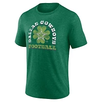 Men's Fanatics  Heather Green Dallas Cowboys St. Patrick's Day Celtic Tri-Blend T-Shirt