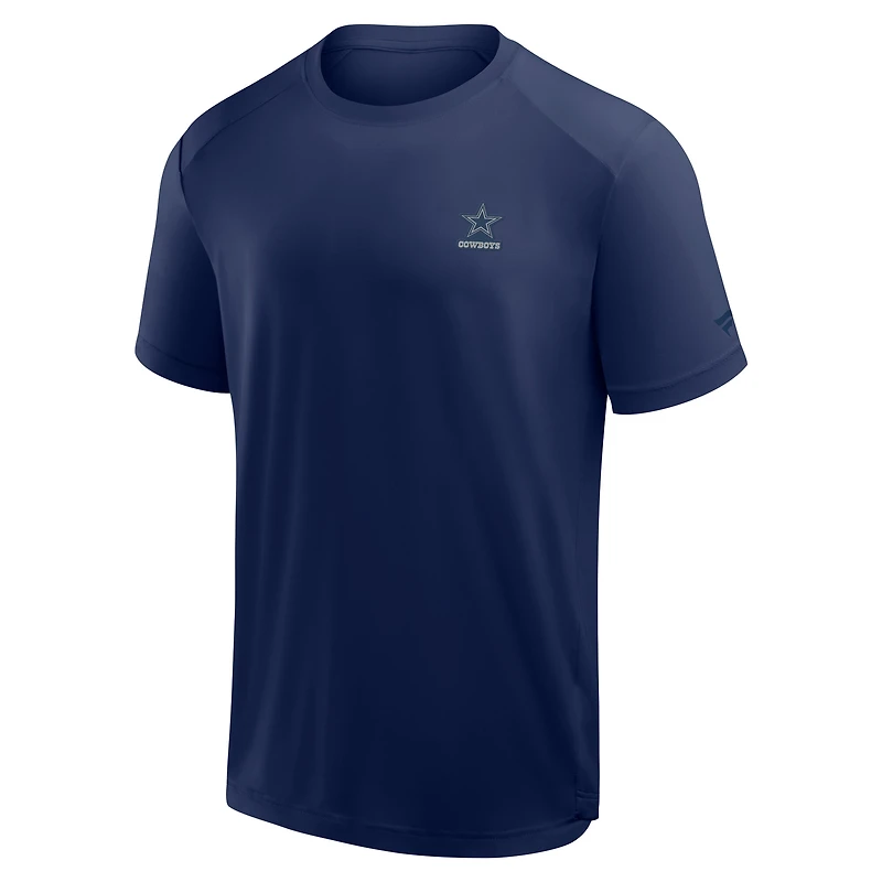 T-shirt Fanatics Heather Navy pour homme avec logo Front Office Move des Cowboys de Dallas