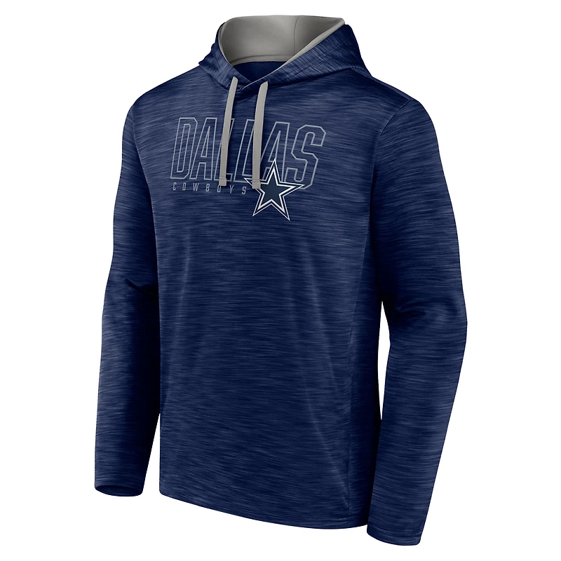 Sweat à capuche avec crochet et échelle pour hommes Fanatics Heather Navy Dallas Cowboys
