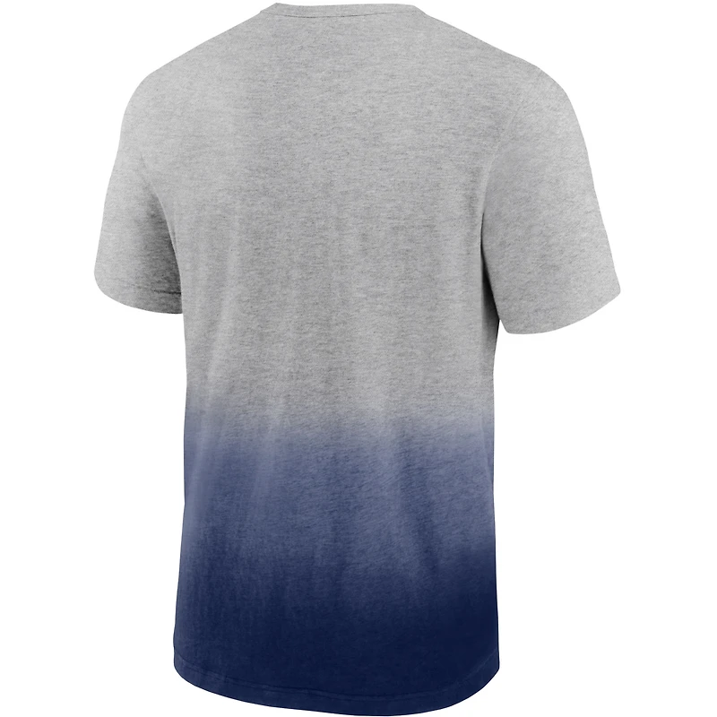 Men's Fanatics Heathered Gray/Navy Dallas Cowboys Team Ombre - T-Shirt