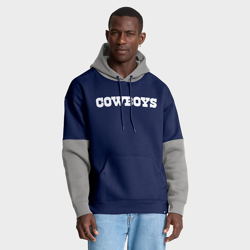 Men's Fanatics Navy/Gray Dallas Cowboys Helmet Pullover Hoodie