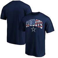 T-shirt pour homme Fanatics Branded bleu marine Dallas Cowboys Banner Wave