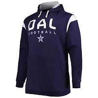 Men's Fanatics Navy Dallas Cowboys Big & Tall Call the Shots Pullover Hoodie