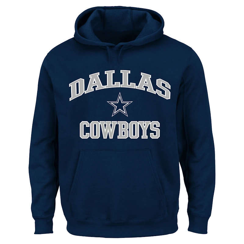 Men's Fanatics Navy Dallas Cowboys Big & Tall Heart Soul Hoodie