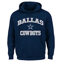 Men's Fanatics  Navy Dallas Cowboys Big & Tall Heart Soul Hoodie