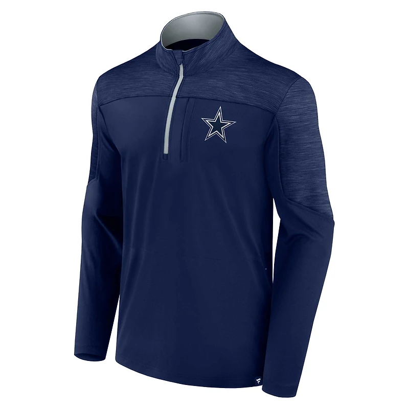 Veste à quart de zip Fanatics Navy Dallas Cowboys Defender Evo pour hommes