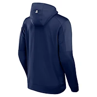Sweat à capuche entièrement zippé Fanatics pour hommes, bleu marine, Dallas Cowboys Defender