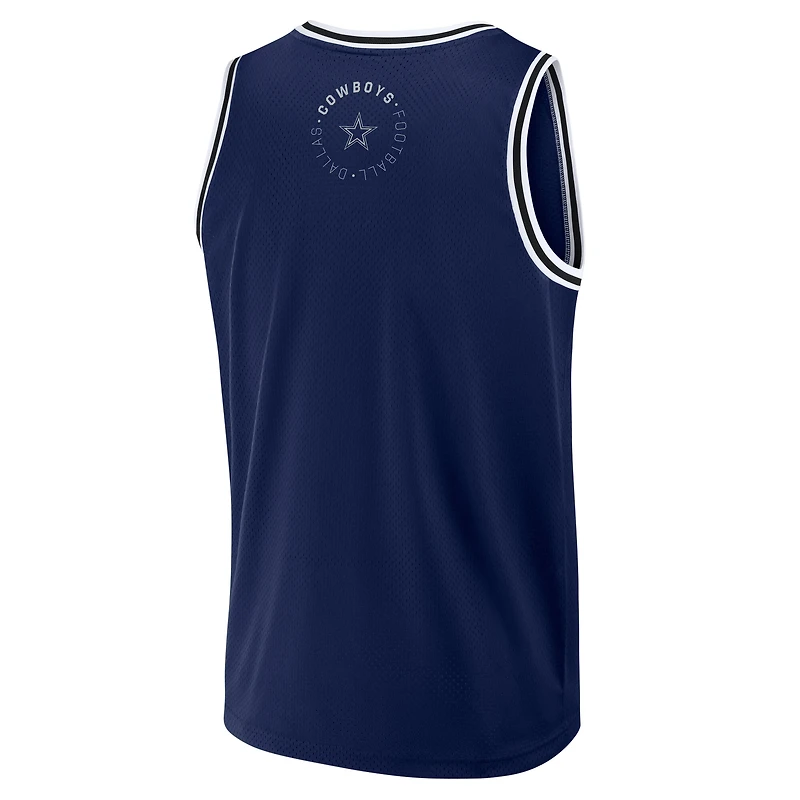 Débardeur en jersey Fanatics bleu marine Dallas Cowboys Elements Future Ground pour homme