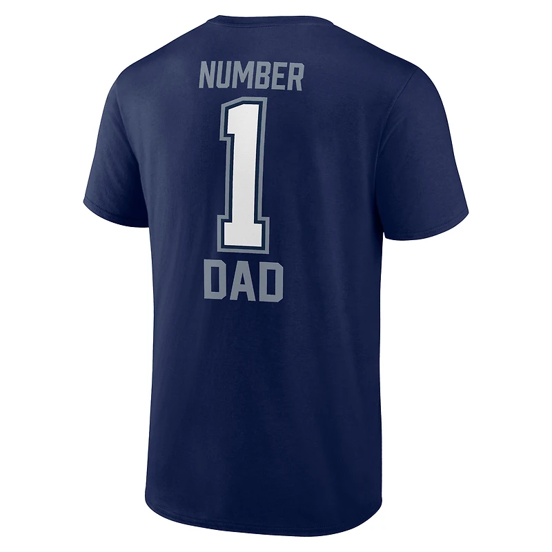 T-shirt Fanatics pour homme bleu marine Dallas Cowboys la fête des pères