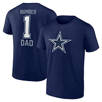 T-shirt Fanatics pour homme bleu marine Dallas Cowboys la fête des pères