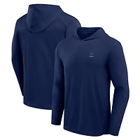 Men's Fanatics Navy Dallas Cowboys Front Office Power Mono Long Sleeve Hoodie T-Shirt