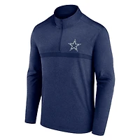 Men's Fanatics  Navy Dallas Cowboys Head-to-Head Quarter-Zip Pullover