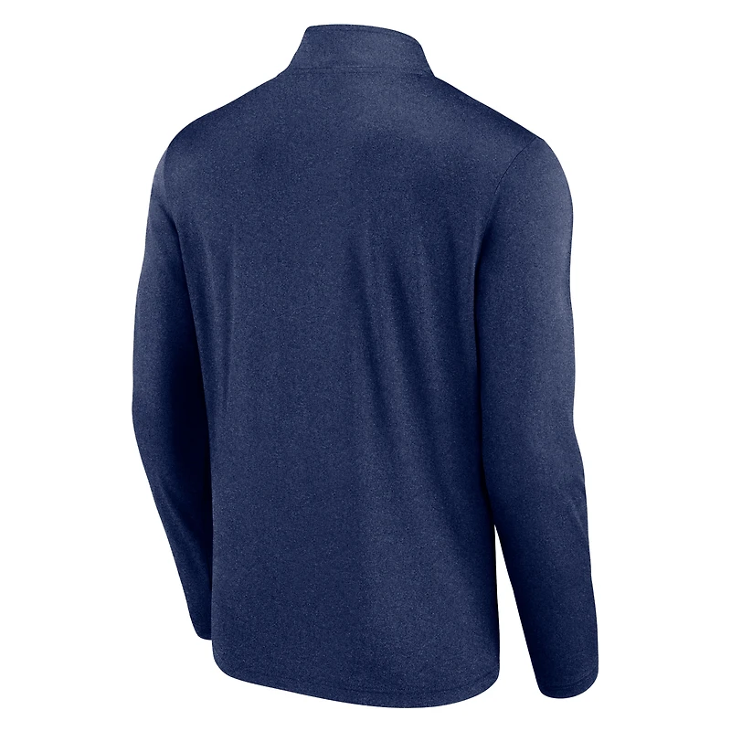 Men's Fanatics Navy Dallas Cowboys Head-to-Head Quarter-Zip Pullover