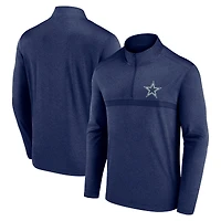 Haut zippé en tête-à-tête Fanatics pour homme bleu marine Dallas Cowboys