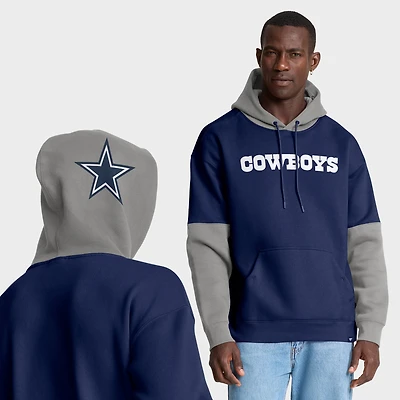 Sweat à capuche bleu marine Fanatics pour homme avec casque des Cowboys de Dallas