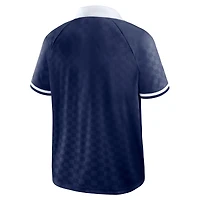 Men's Fanatics Navy Dallas Cowboys Homerun Raglan V-Neck Polo