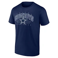 T-shirt Fanatics bleu marine pour homme avec logo Dallas Cowboys