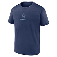 T-shirt Fanatics bleu marine pour homme, modèle mini ton sur ton, des Cowboys de Dallas
