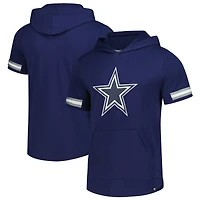 Men's Fanatics Navy Dallas Cowboys Optimal Play Short Sleeve Hooded Fashion T-Shirt
