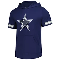 Men's Fanatics Navy Dallas Cowboys Optimal Play Short Sleeve Hooded Fashion T-Shirt