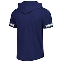 Men's Fanatics Navy Dallas Cowboys Optimal Play Short Sleeve Hooded Fashion T-Shirt