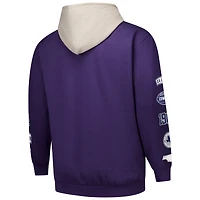 Sweat à capuche violet Dallas Cowboys Fanatics pour hommes, grande taille et patché