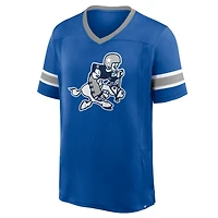 T-shirt col V Hashmark Premium Fanatics Royal Dallas Cowboys pour homme